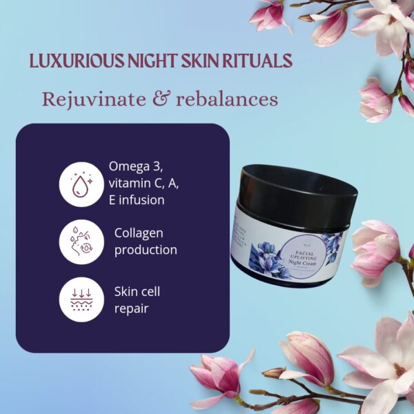 Facial uplifting night cream - 50gm